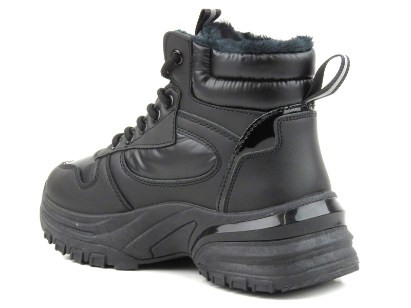 Trapery damskie w sportowym stylu - News 23BT26-6518, czarne