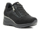 Sneakersy damskie na koturnie - INBLU IN001299, czarne