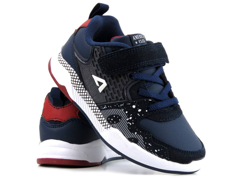 Buty dziecięce, młodzieżowe sportowe - American Club BS09/22, 05/22, granatowe