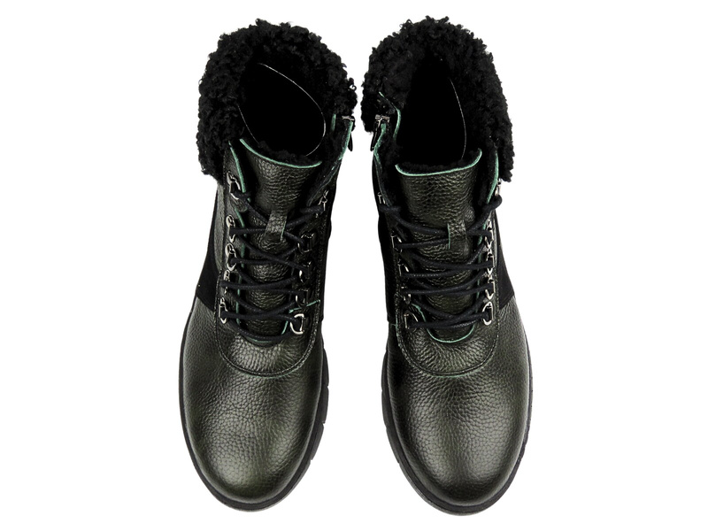 Wygodne botki damskie Helios Komfort 782, zielone