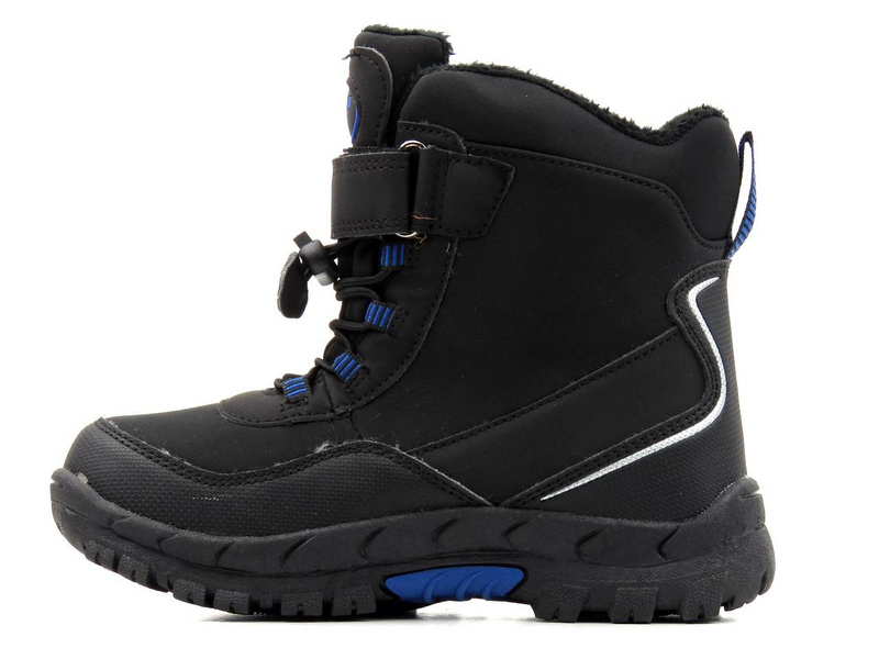 Śniegowce dziecięce AMERICAN CLUB Soft Shell HL 24/21(22), czarno-niebieskie