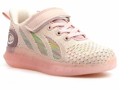 Buty sportowe dziecięce, adidasy American Club RL 79/22, różowe