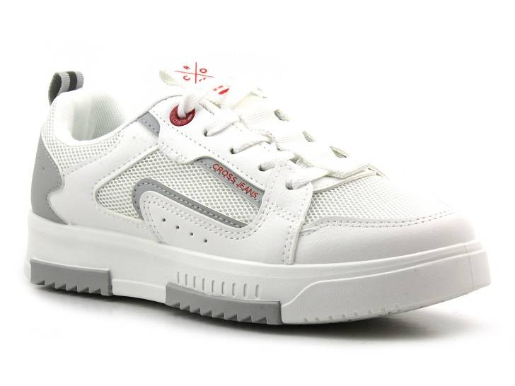 Sneakersy, buty sportowe damskie - CROSS JEANS LL2R4011C, białe