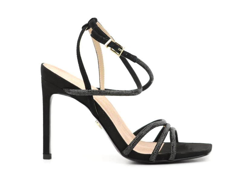 Eleganckie sandały damskie na szpilce - Tamaris 28371-20, czarne