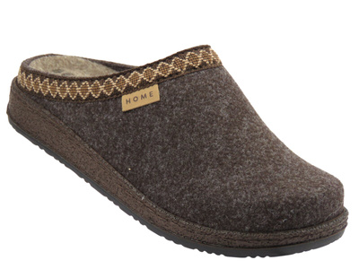 Ciepłe kapcie damskie Befado 155D182, brązowe