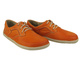 BareFoot skórzane minimalistyczne buty Helios Komfort 715-2B, pomarańczowe