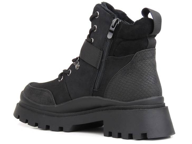 Czarne trapery, botki damskie - EVENTO 22BT35-5072