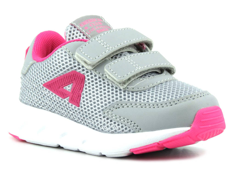 Sportowe buty, adidaski dziecięce  - AMERICAN CLUB ES 127/23, szare