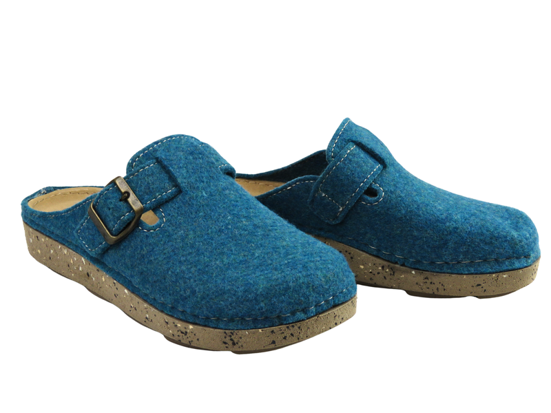 Kapcie damskie renomowanej marki Inblu ED-19, niebieskie