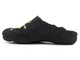 Filcowe kapcie damskie z wełną - MANITU 320088-01, czarne z owieczką