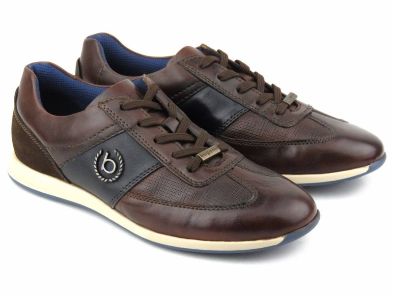 Sneakersy męskie, buty sportowe BUGATTI 312-A9Q02-4100, brązowe