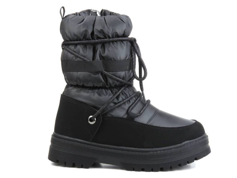 Cieplutkie śniegowce dziecięce - MISS E 23DZ23-6585, czarne