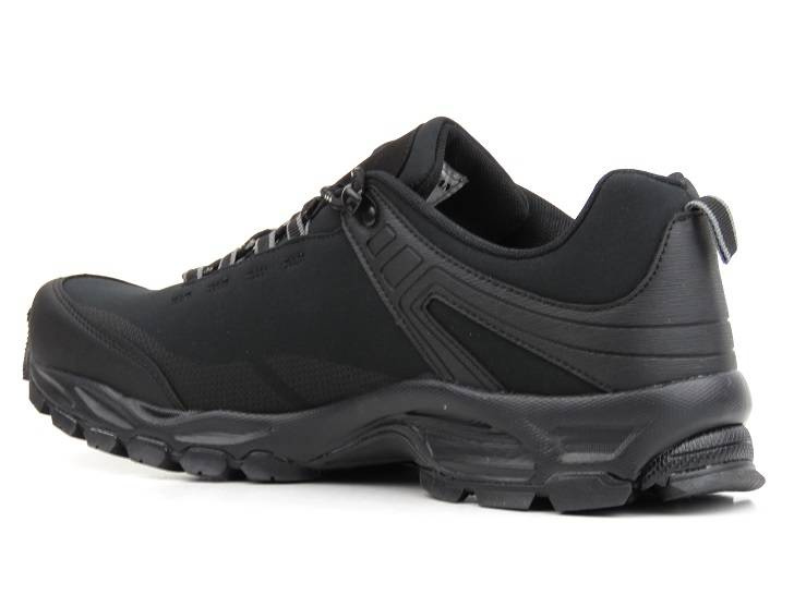 Trekkingi męskie z tkaniną softshell - AMERICAN CLUB WT82/22, czarne (duże rozmiary 47-49)