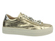 Buty Sportowe Sneakersy Damskie VENEZIA 28098 Złote Sznurowane