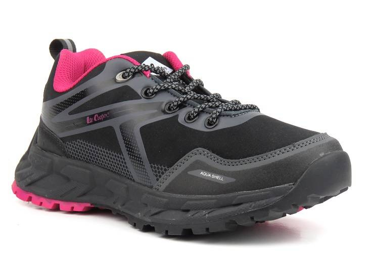 Trekkingi damskie niskie z Aqua Shell - LEE COOPER 22-01-1370L, czarne