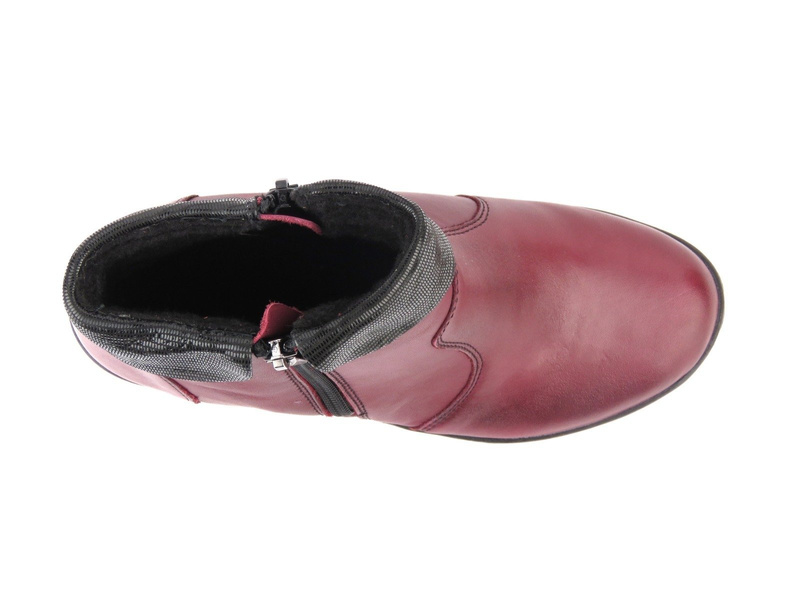 Botki damskie HELIOS 702, czerwone