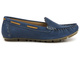 Wygodne, skórzane mokasyny damskie - HELIOS Komfort 398, granatowe