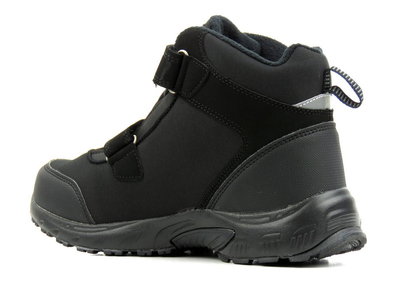 Zimowe trekkingi damskie z softshell - AMERICAN CLUB WT68/21(22), czarne