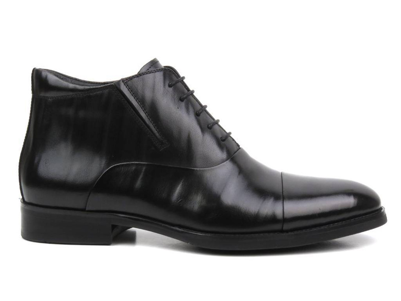 Eleganckie botki męskie na suwak - JOHN DOUBARE H35B-52-183, czarne