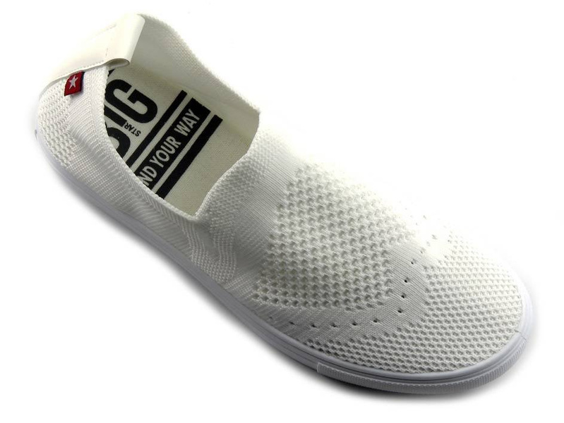Buty sportowe damskie BIG STAR FF274A608, trampki białe