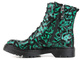 Trapery, botki damskie w panterkę - MACIEJKA 01609-51, czarno-zielone