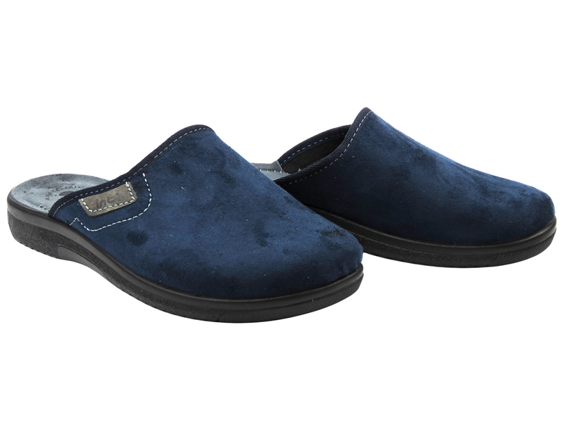 Wygodne kapcie męskie INBLU DG-82U, granatowe