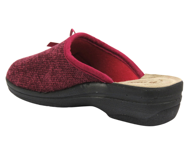 Wygodne kapcie damskie INBLU LV-11, bordowe