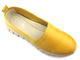 Skórzane półbuty, mokasyny damskie na wiosnę i lato - HELIOS Komfort 405, żółte