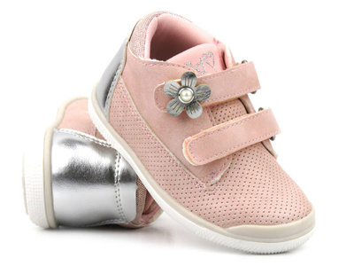 Trzewiki, półbuty dziecięce za kostkę - American Club GC 06/21, różowe