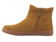 Barefoot skórzane minimalistyczne botki damskie - Vinceza 79666, camel