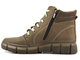 Ocieplane botki damskie sportowe - HELIOS Komfort 562S, ciemny beż