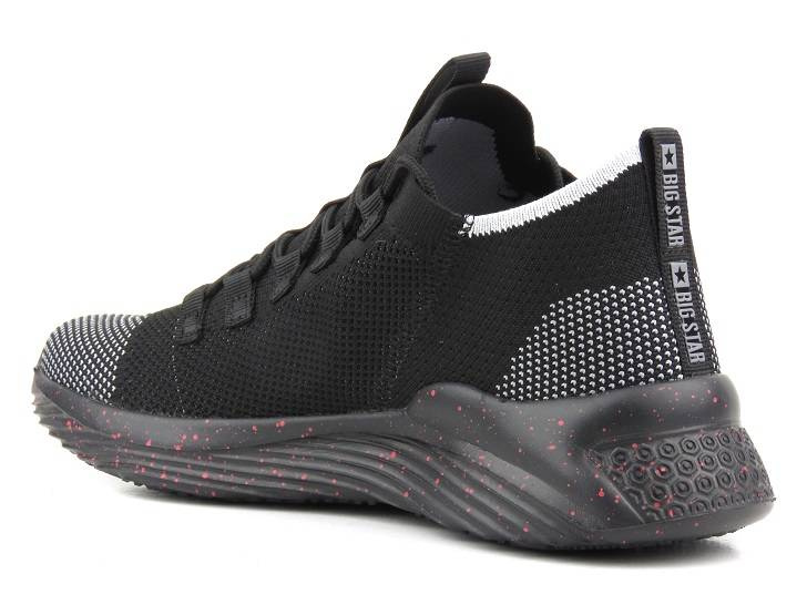 Buty sportowe męskie przewiewne, oddychające - BIG STAR LL174282, czarne