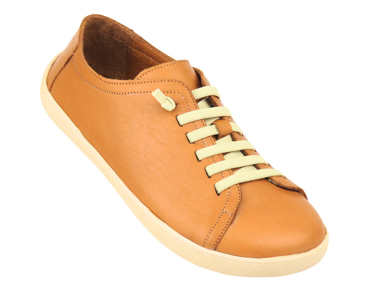 Barefoot skórzane minimalistyczne półbuty damskie Nika Komfort 26058, brązowe