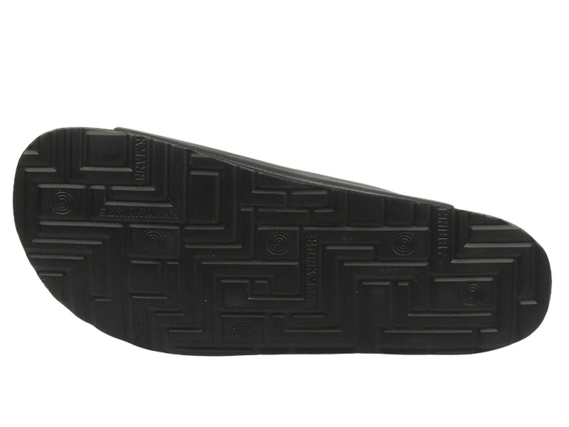 Wygodne klapki męskie klasyczne czarne Brinkmann 600047-01