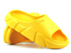 Sportowe klapki damskie na grubej podeszwie - Big Star LL274591, żółte