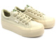 Trampki damskie na platformie - Lee Cooper LCW-24-31-2181, beżowe