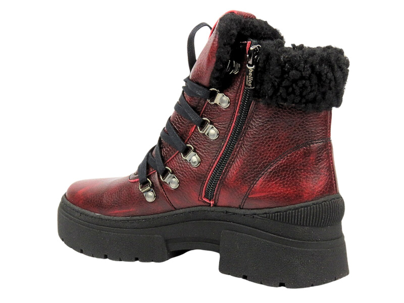 Wygodne trapery damskie Helios Komfort 583, czerwone