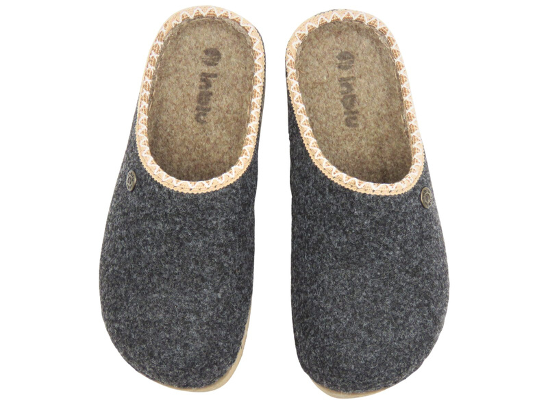 Kapcie damskie filcowe Inblu ED-31 szare