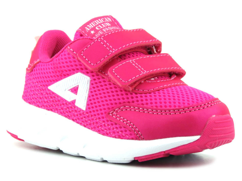 Sportowe buty, adidaski dziecięce - AMERICAN CLUB ES 127/23, różowe
