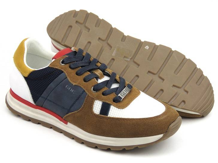 Sportowe buty męskie, adidasy GOE JJ1N4001, brązowe