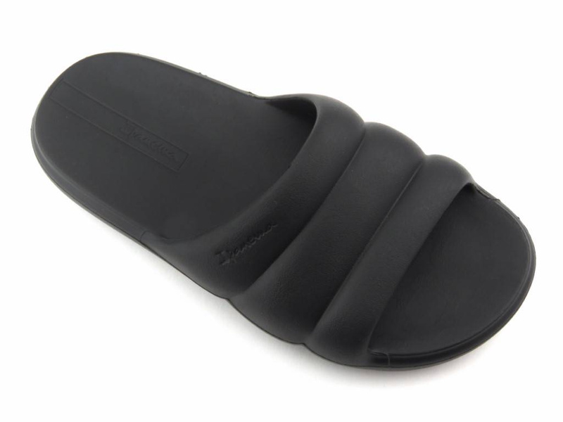 Klapki damskie basenowe, plażowe - Ipanema 27022, czarne