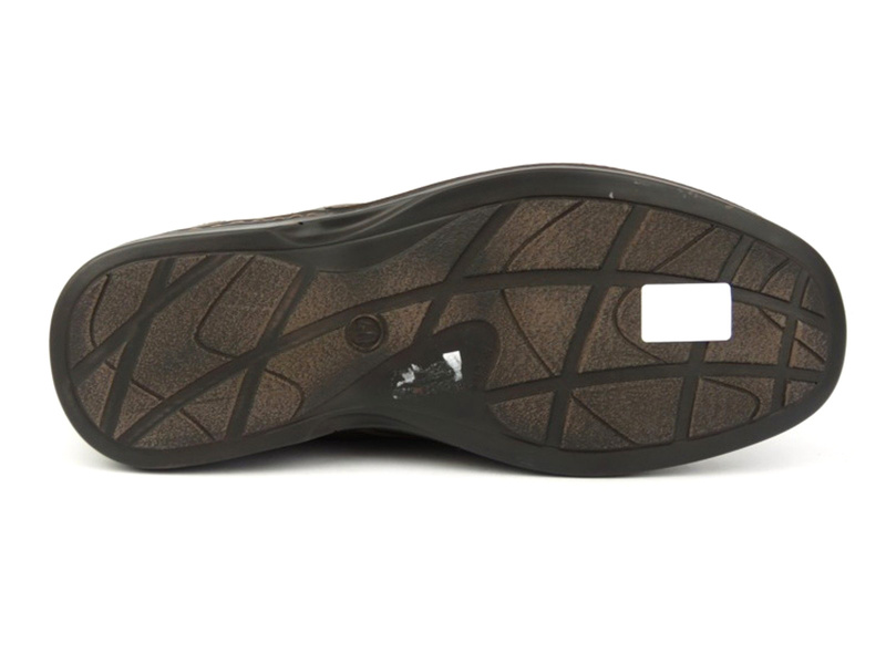 Skórzane półbuty męskie polskiego producenta - Helios Komfort 870, brązowe