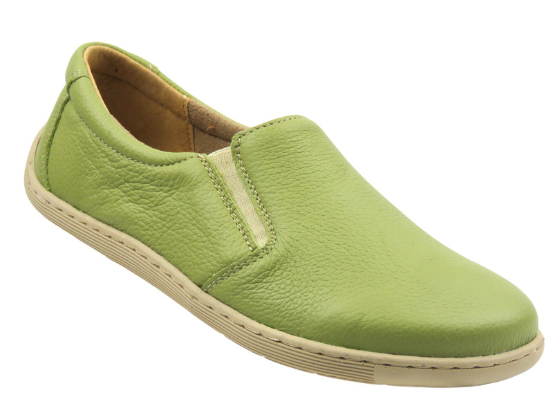 Barefooty, półbuty damskie zielone Helios Komfort 452