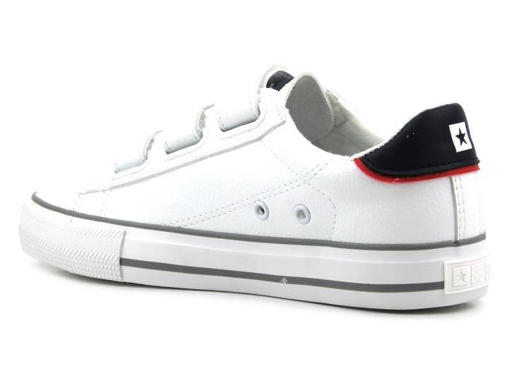 Trampki damskie na rzepy - BIG STAR LL274A207, białe