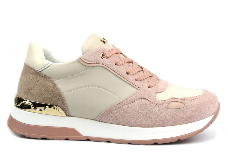 Sneakersy damskie na platformie - Inblu IN-364, różowe
