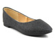 Baleriny damskie Potocki 23-23001BK, czarne