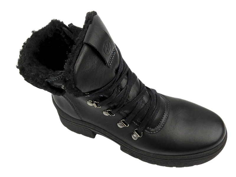 Wygodne trapery damskie Helios Komfort 583, czarne