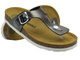 Japonki damskie z szerokimi paskami - Dr Brinkmann 700994-9, szare