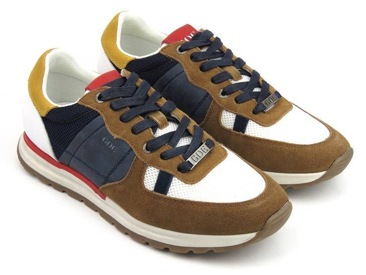 Sportowe buty męskie, adidasy GOE JJ1N4001, brązowe