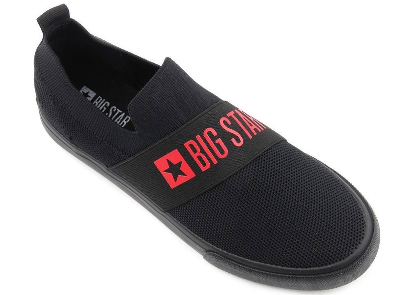 Trampki damskie, buty sportowe wsuwane - Big Star FF274221, czarne